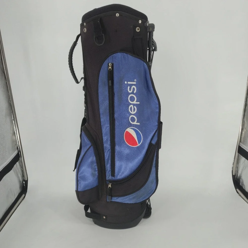 Pepsi Golf Stand Bag Blue Black Carry Bag Soda Logo Promo 34